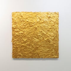 "Gold Digger" Metallic Gold Abstract Painting