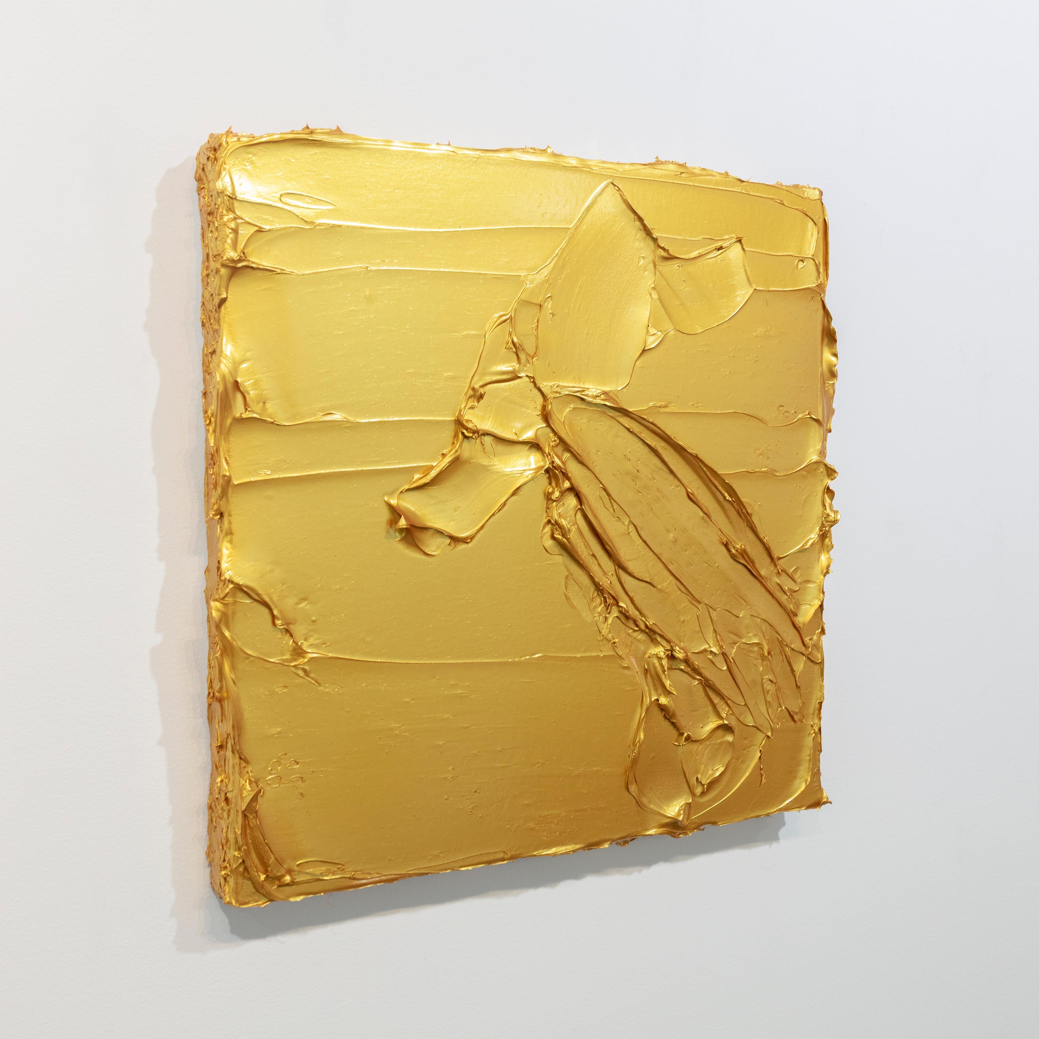 Peintures abstraites dorées Golden Girls I & II en vente 1