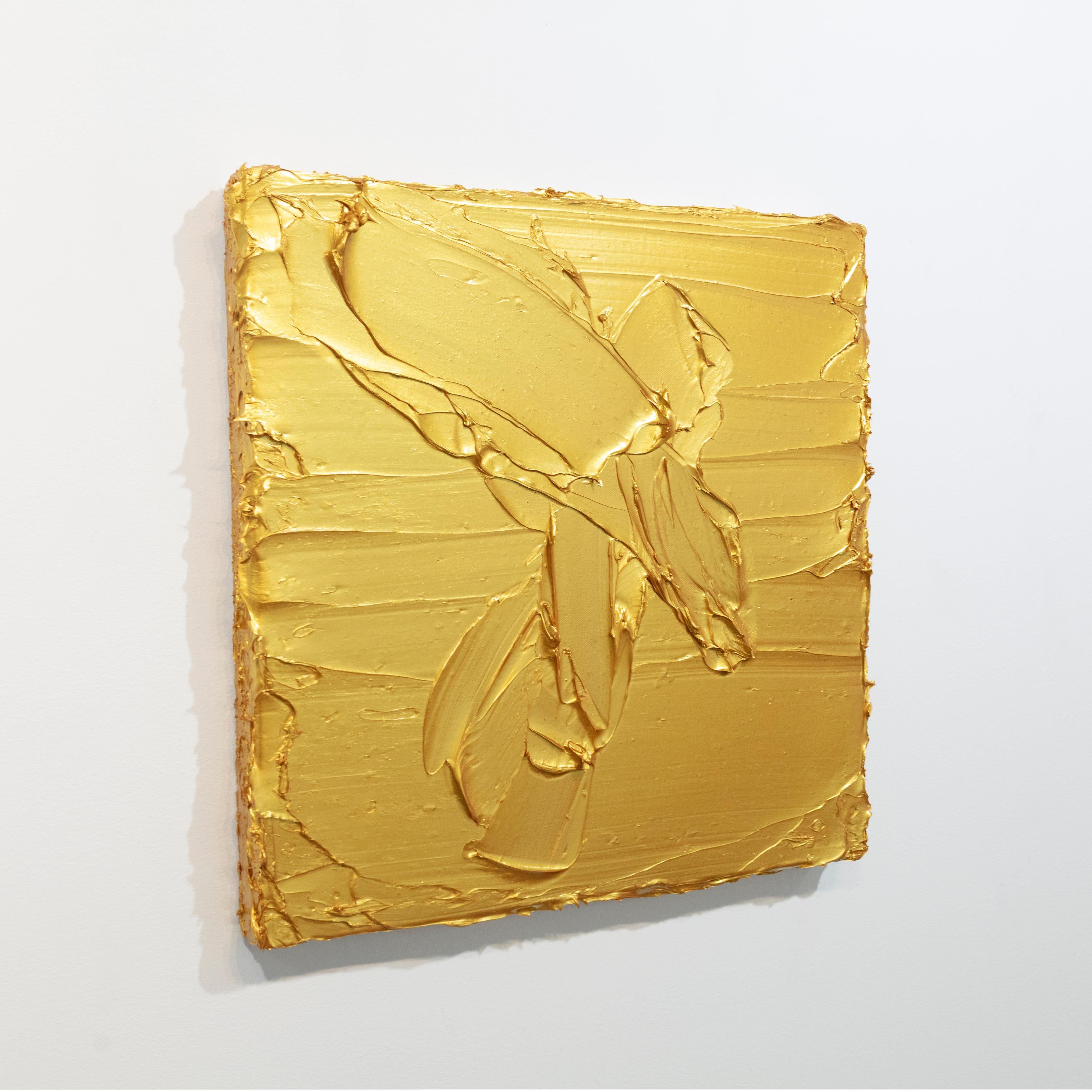 Peintures abstraites dorées Golden Girls I & II en vente 3