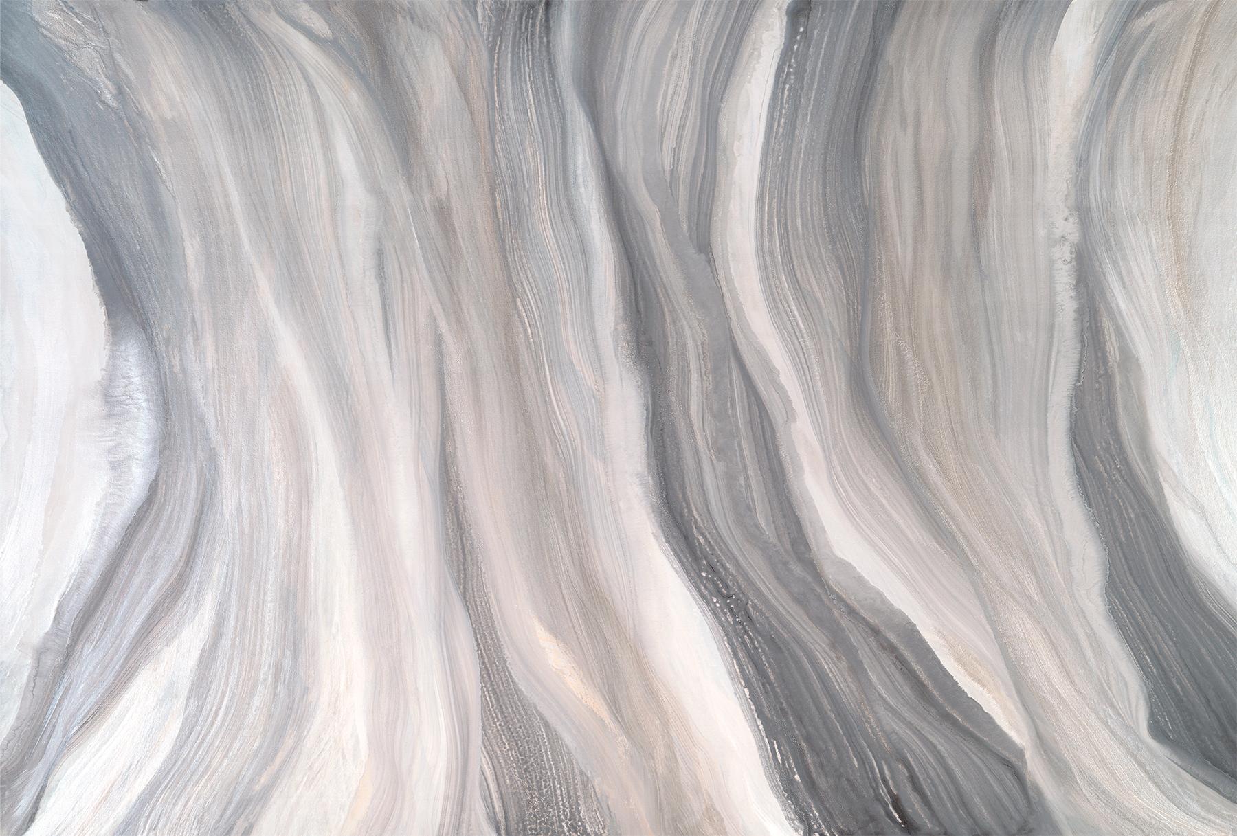 "Iridescent Swirl," Abstract Painting