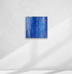 'Iris Field II', Medium Contemporary Abstract Minimalist Acrylic Painting