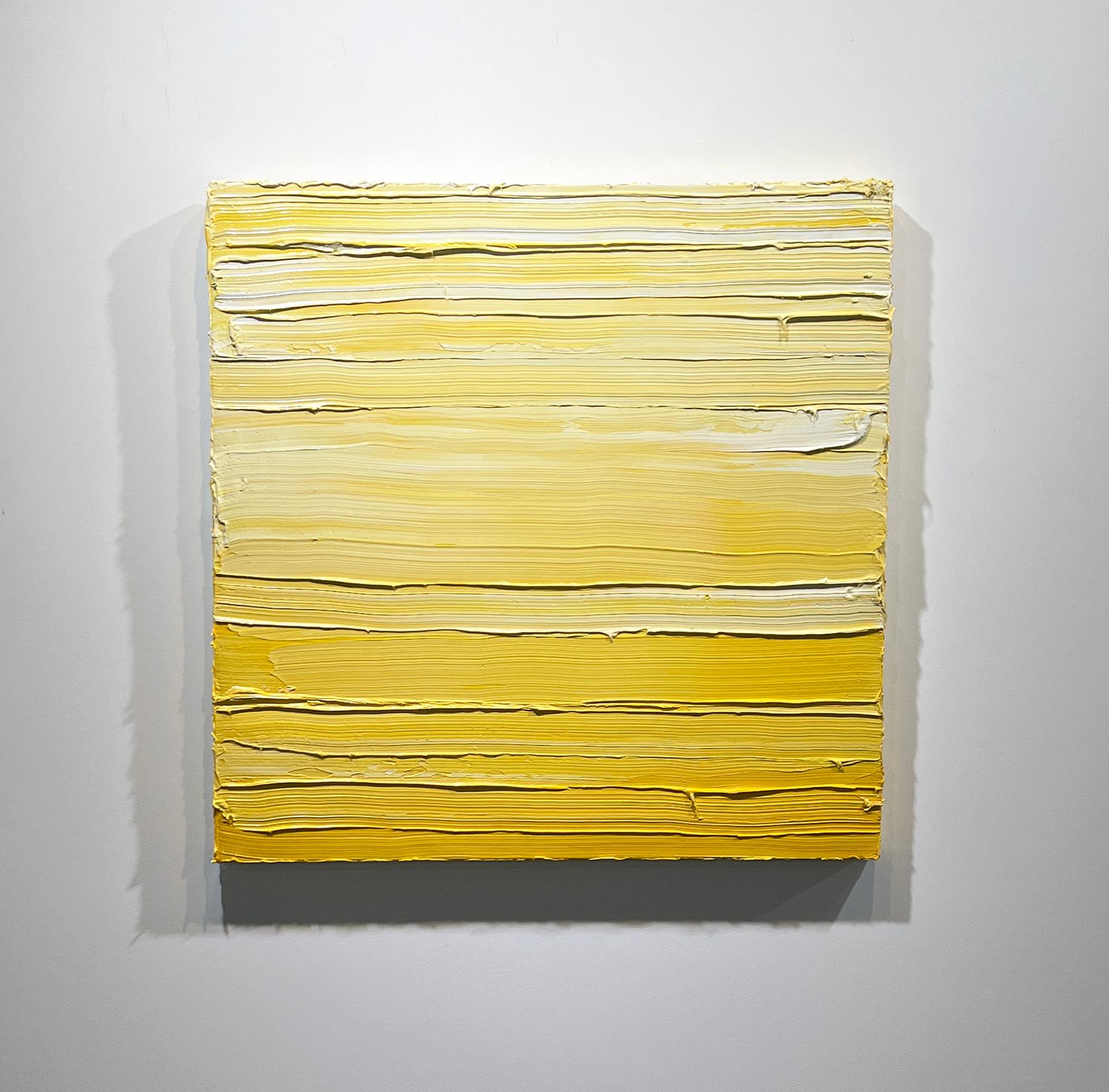 Abstract Painting Teodora Guererra - « Lemon Drop Martini », peinture abstraite contemporaine