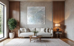 "Lettres jamais envoyées" Peinture abstraite texturée surdimensionnée