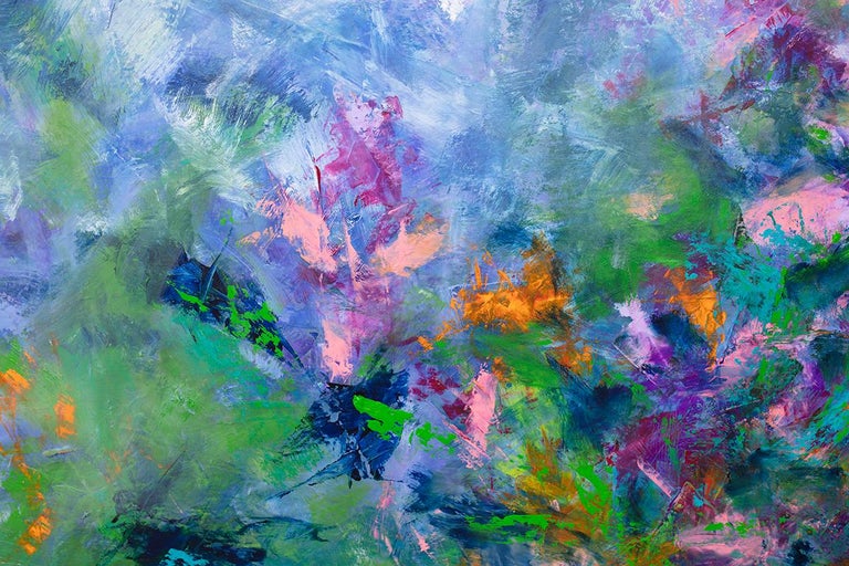Teodora Guererra Mom S Flower Garden Abstract Floral Blue