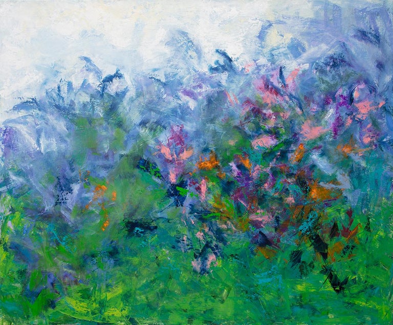 Teodora Guererra Mom S Flower Garden Abstract Floral Blue