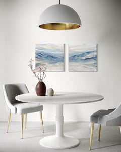 "Positano I and II" Abstract Diptych Painting