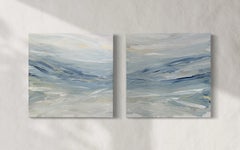 "Positano I e II" Pittura astratta a dittico