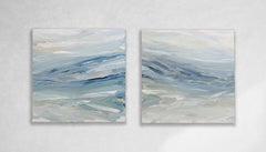 "Positano I and II" Abstract Diptych Painting