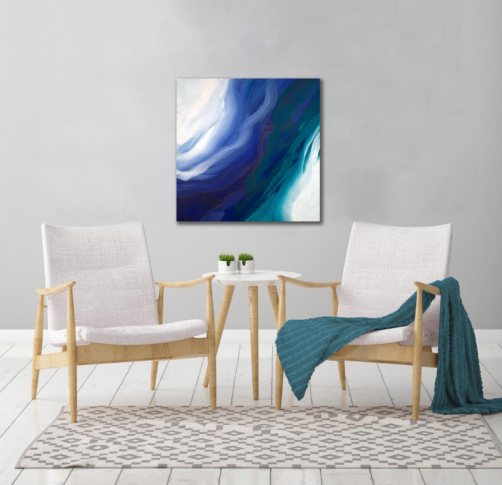 water, wave, teal, turquoise, sea, navy, ocean, sky, droplets, statement, movement, blue and white, drip, minimalist, contemporary, abstraction, gestural, influenced by: Pat Steir

ABOUT TEODORA GUERERRA

BIOGRAPHY
Teodora Guererra’s abstract