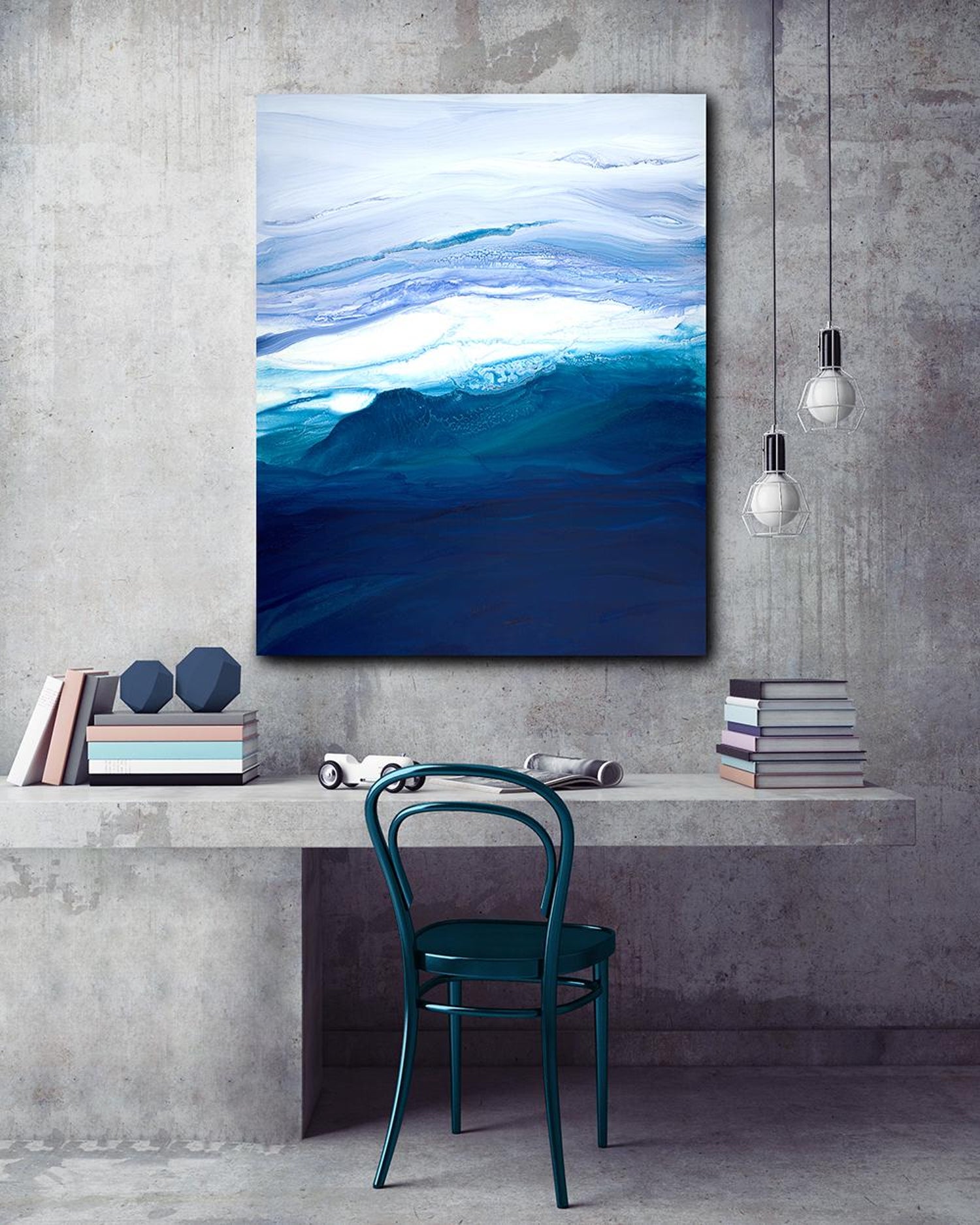 Teodora Guererra Saltwater Large Contemporary Abstract Ocean