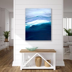 'Saltwater', Large Contemporary Abstract Ocean-inspired Painting