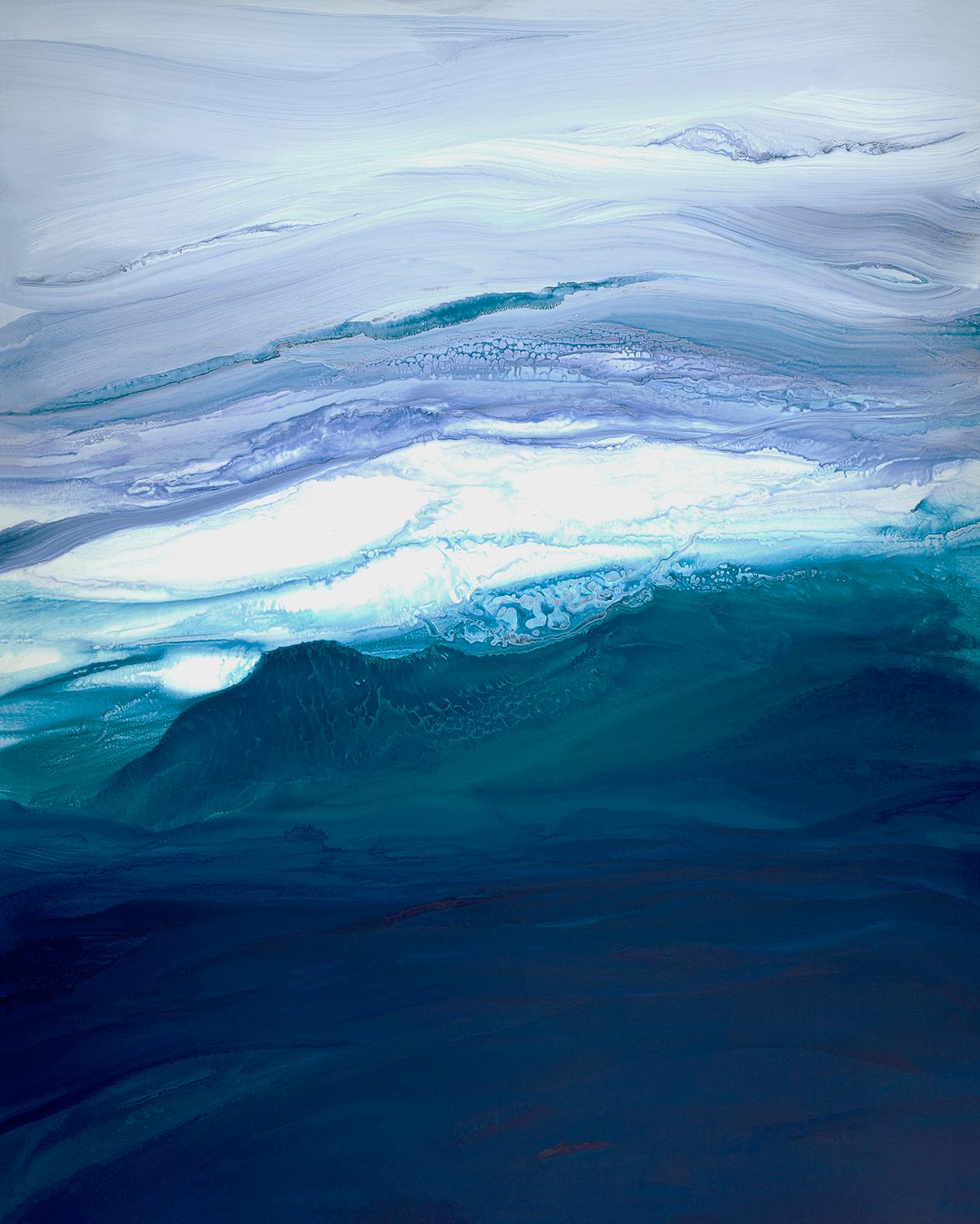 'Saltwater', Large Contemporary Abstract Ocean-inspired Painting 1