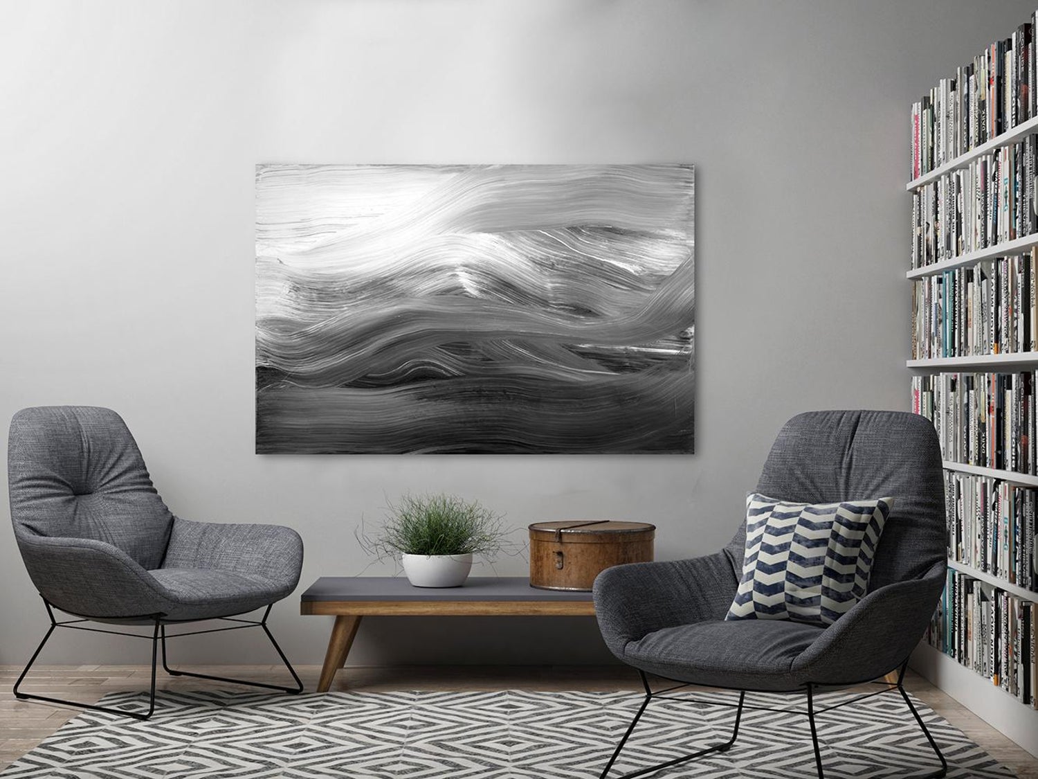 Teodora Guererra Secrets Large Contemporary Abstract Smoke