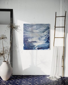 Zeitgenössisches abstraktes Gemälde „ „Skyfall“