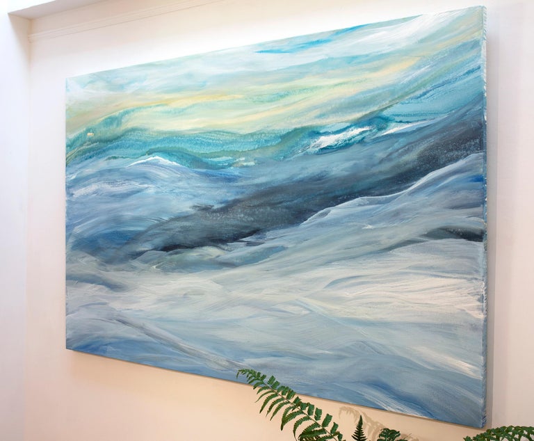 Teodora Guererra Sterling Sea Large Contemporary Abstract