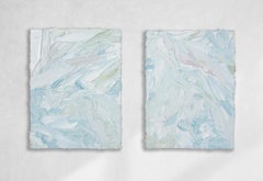 "Passeggiata nel parco I e II" Pittura astratta a dittico