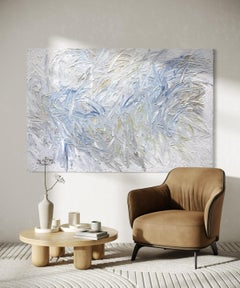 "What's The Story", An Original Thickly Textured Abstract Painting