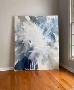 "White Dove," Contemporary Abstract Painting