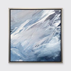 ""Coastal Surge", Impression giclée encadrée en édition limitée, 36"" x 36""