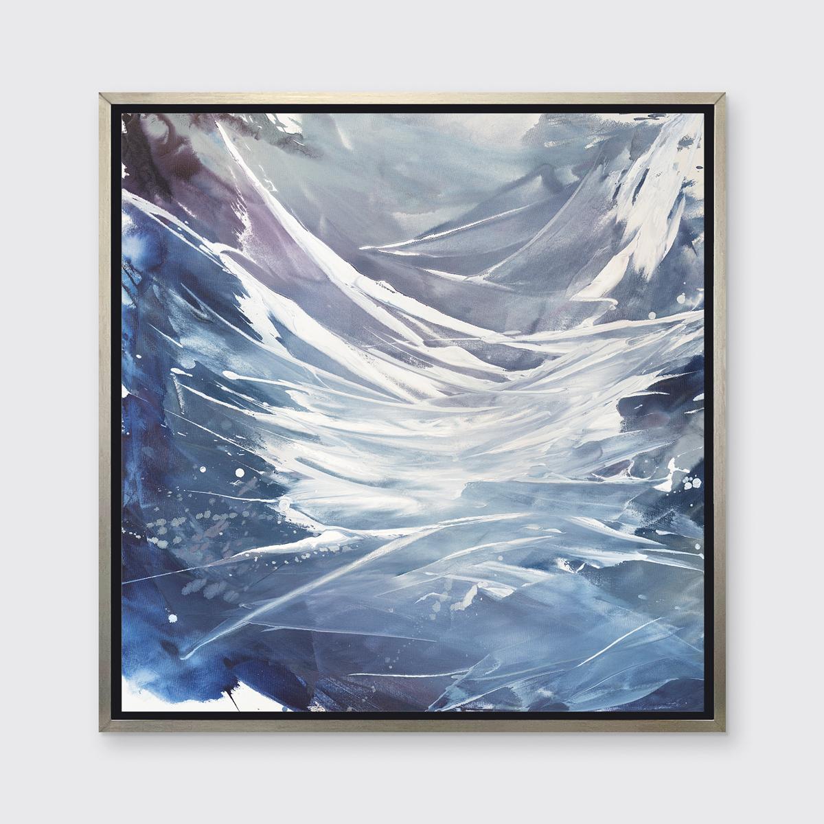 Teodora Guererra Abstract Print - "Fragments, " Framed Limited Edition Giclee Print, 30" x 30"