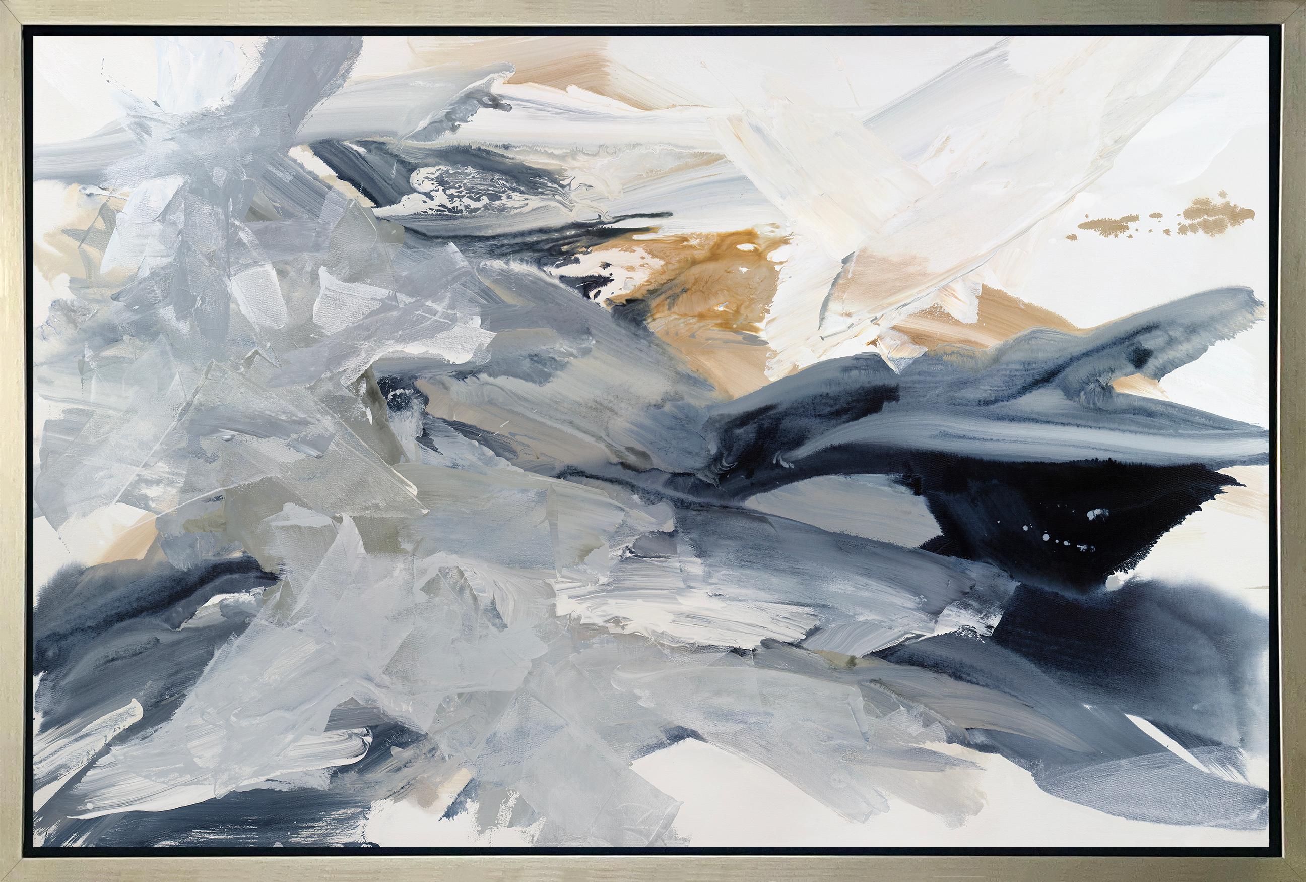 Abstract Print Teodora Guererra - « Fresh Start », imprimé giclée encadré en édition limitée, 91 x 137 cm