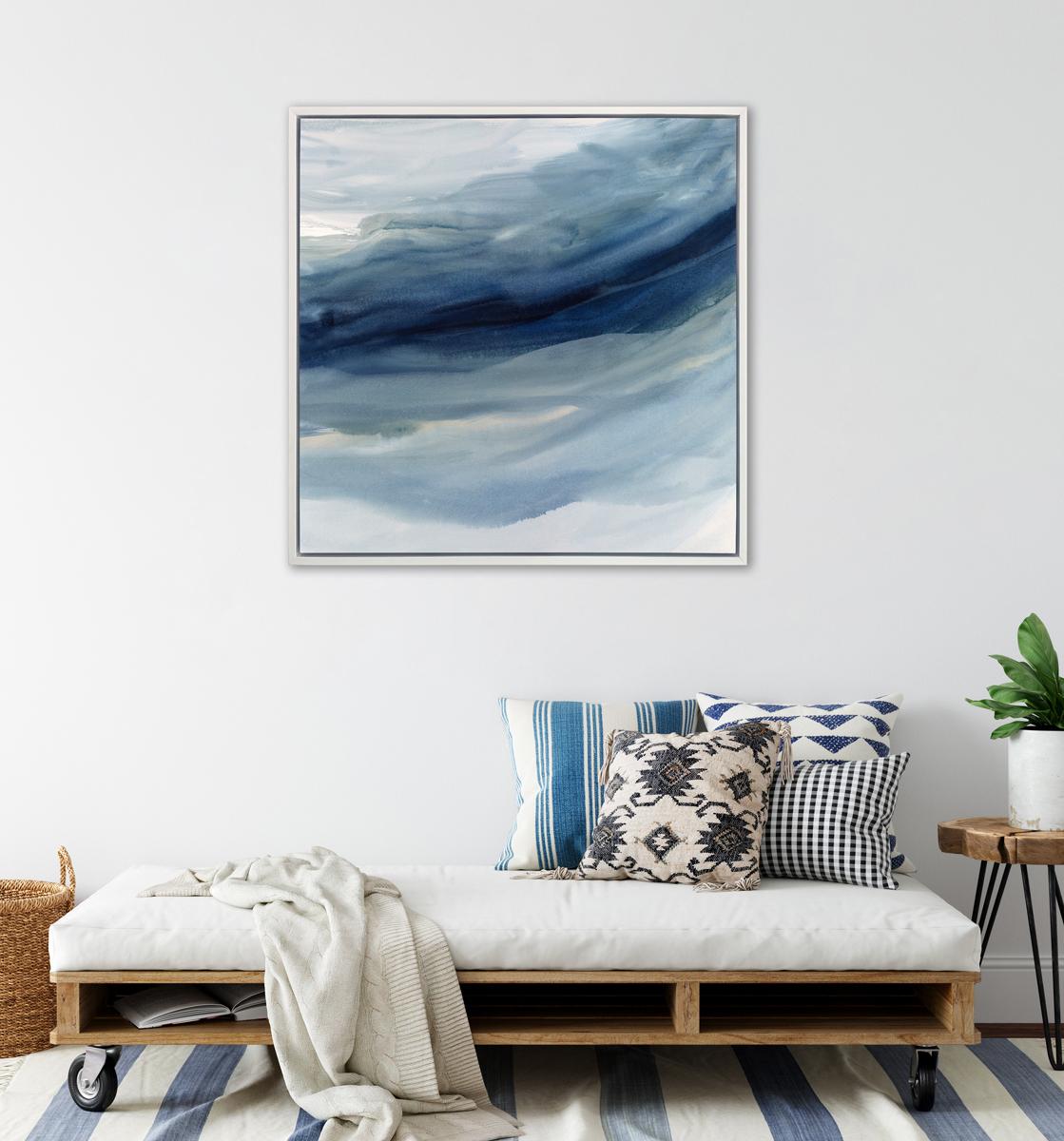 Gerahmter Giclee-Druck in limitierter Auflage, „Indigo Sea II“, 24