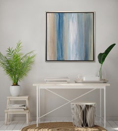 "Nantucket Stripes I" Framed Limited Edition Giclee Print, 40" x 40"