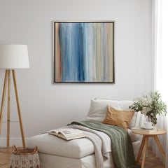 "Nantucket Stripes II" Framed Limited Edition Giclee Print, 24" x 24"