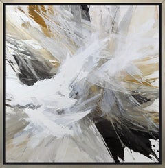 "Today I Choose Palette Knives, " Framed Limited Edition Giclee Print, 48" x 48"