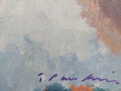 The fall. 1960, cardboard, oil, 46x59 cm