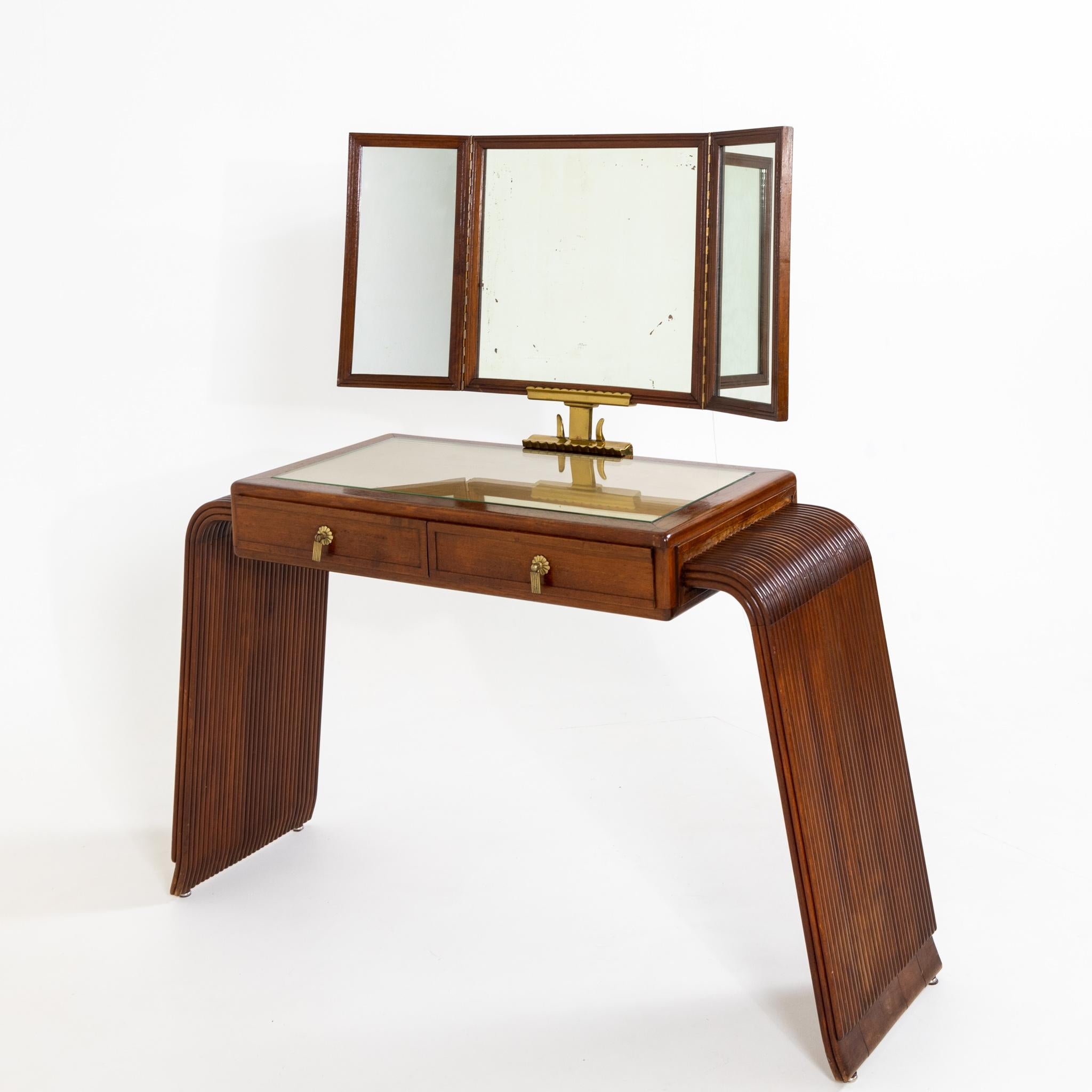 Wood Teonesto Deabate, Vanity Table, Italy 1930s