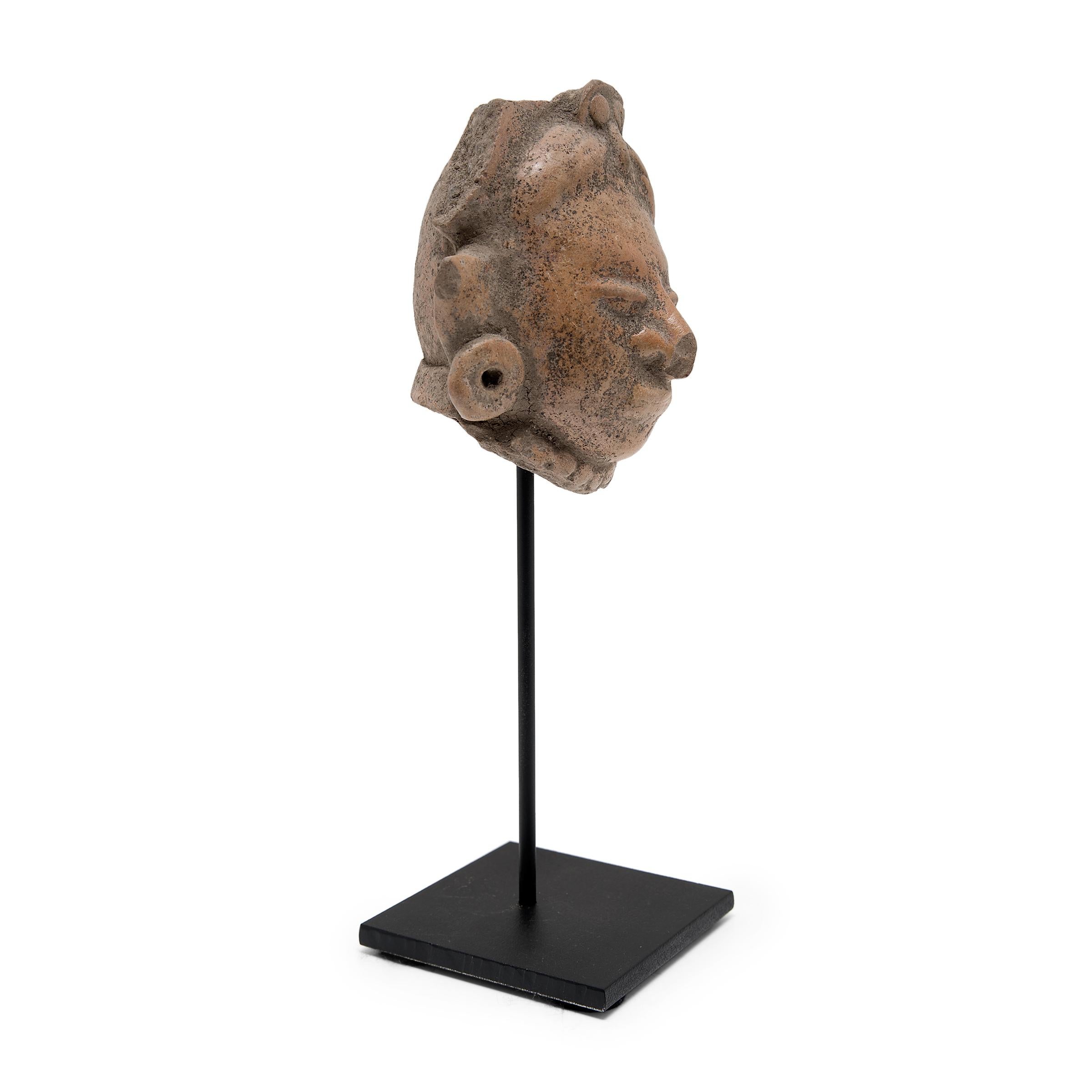 Pre-Columbian Teotihuacan Ceramic Head Fragment For Sale