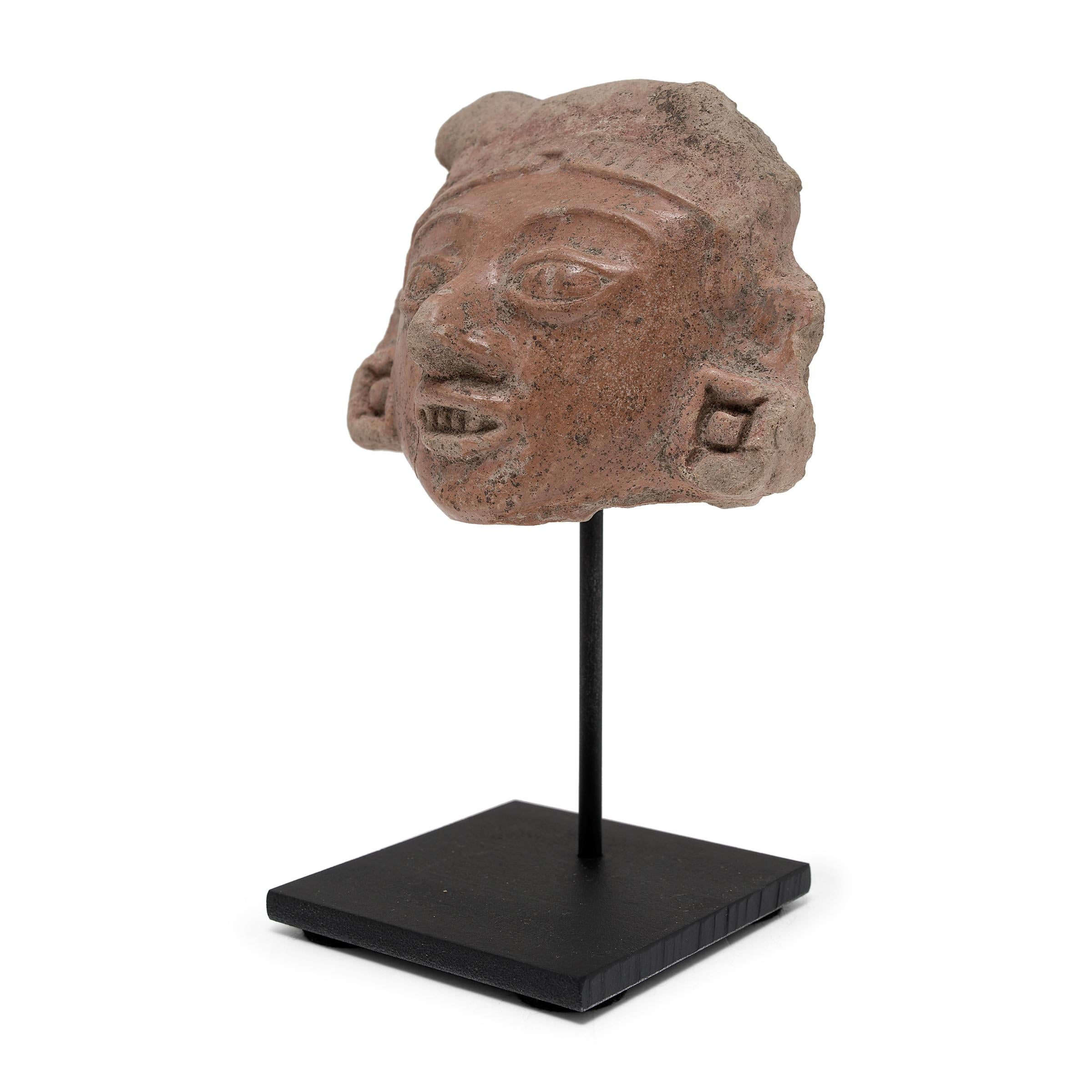 Pre-Columbian Teotihuacan Ceramic Head Fragment For Sale