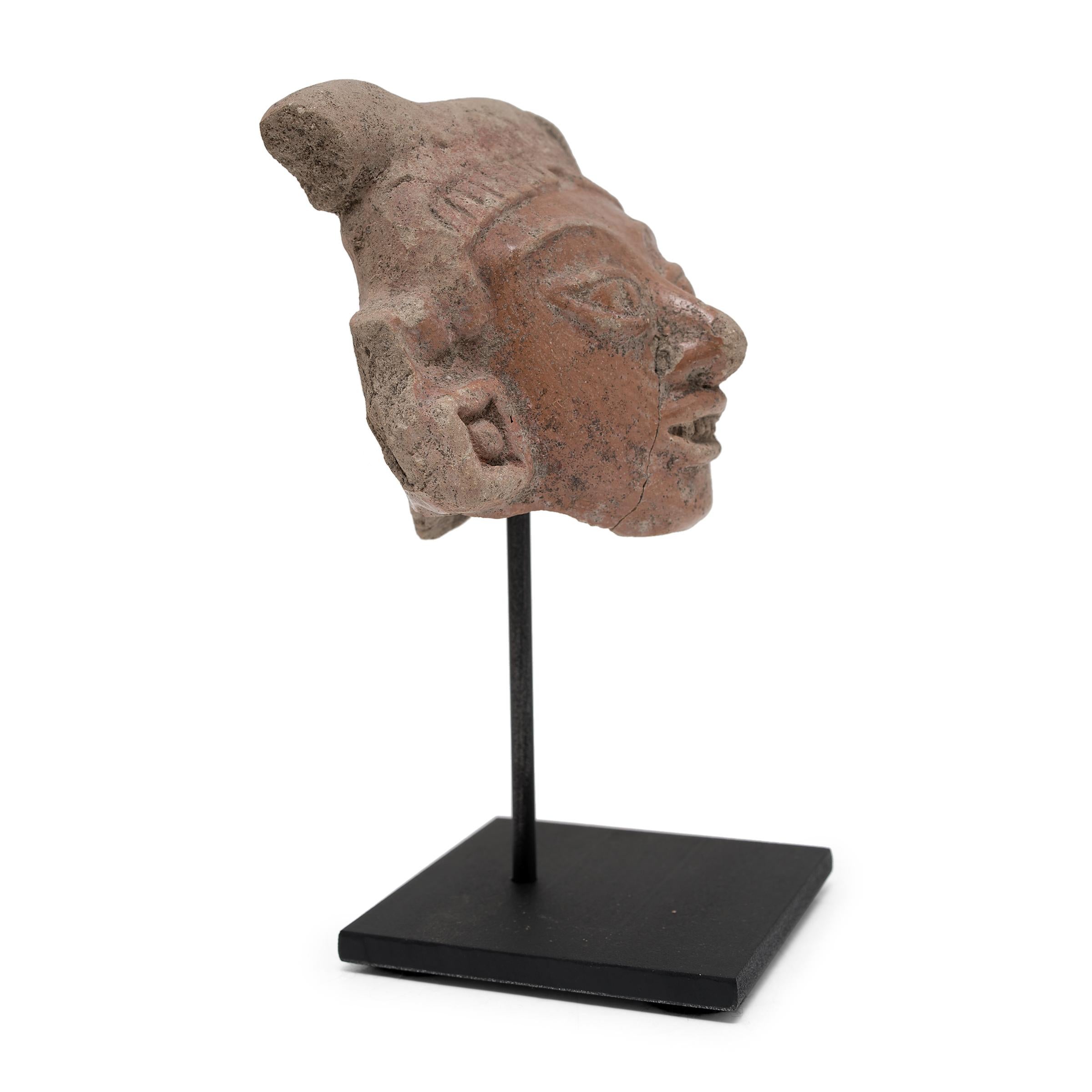Teotihuacan Ceramic Head Fragment In Good Condition For Sale In Chicago, IL