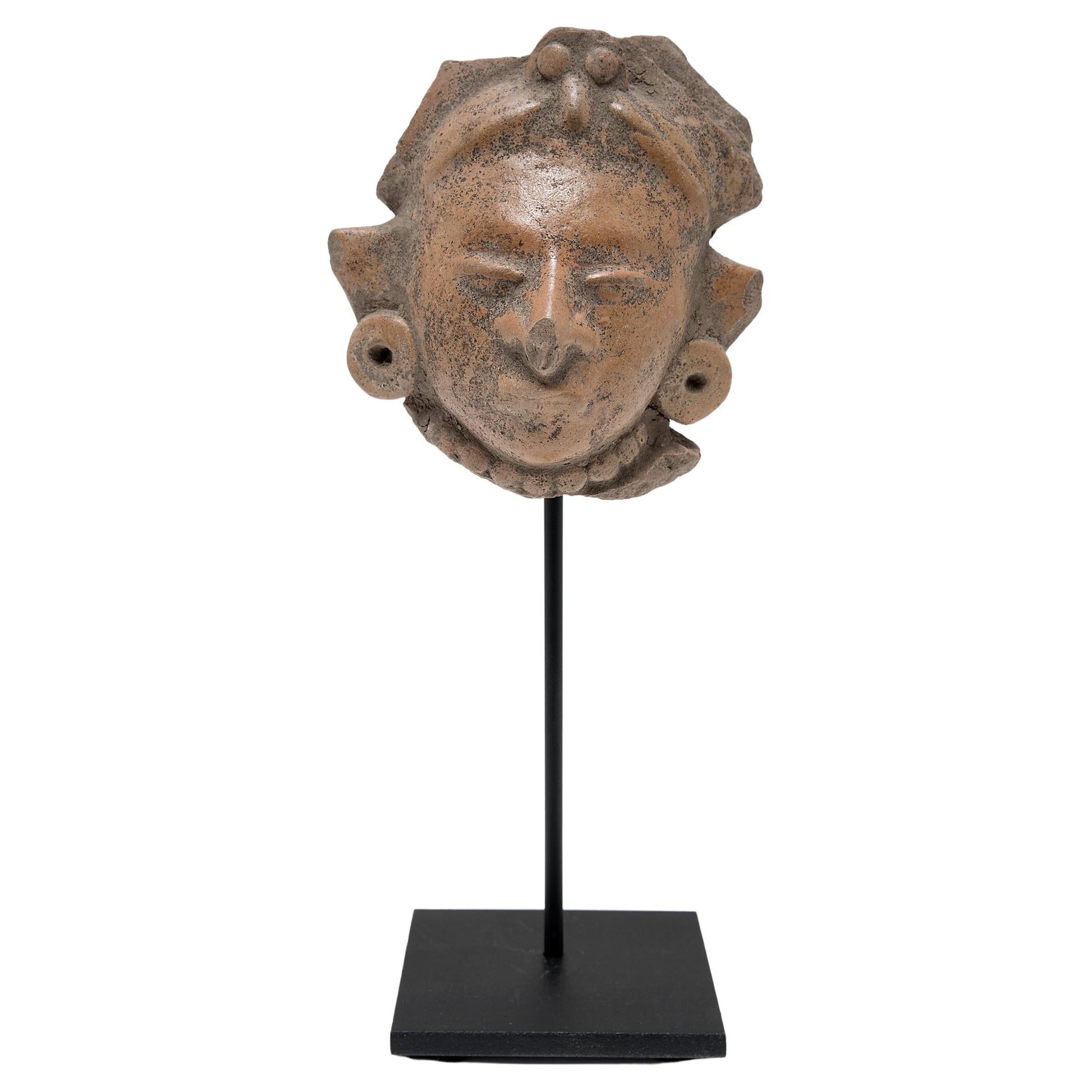 Teotihuacan Ceramic Head Fragment For Sale