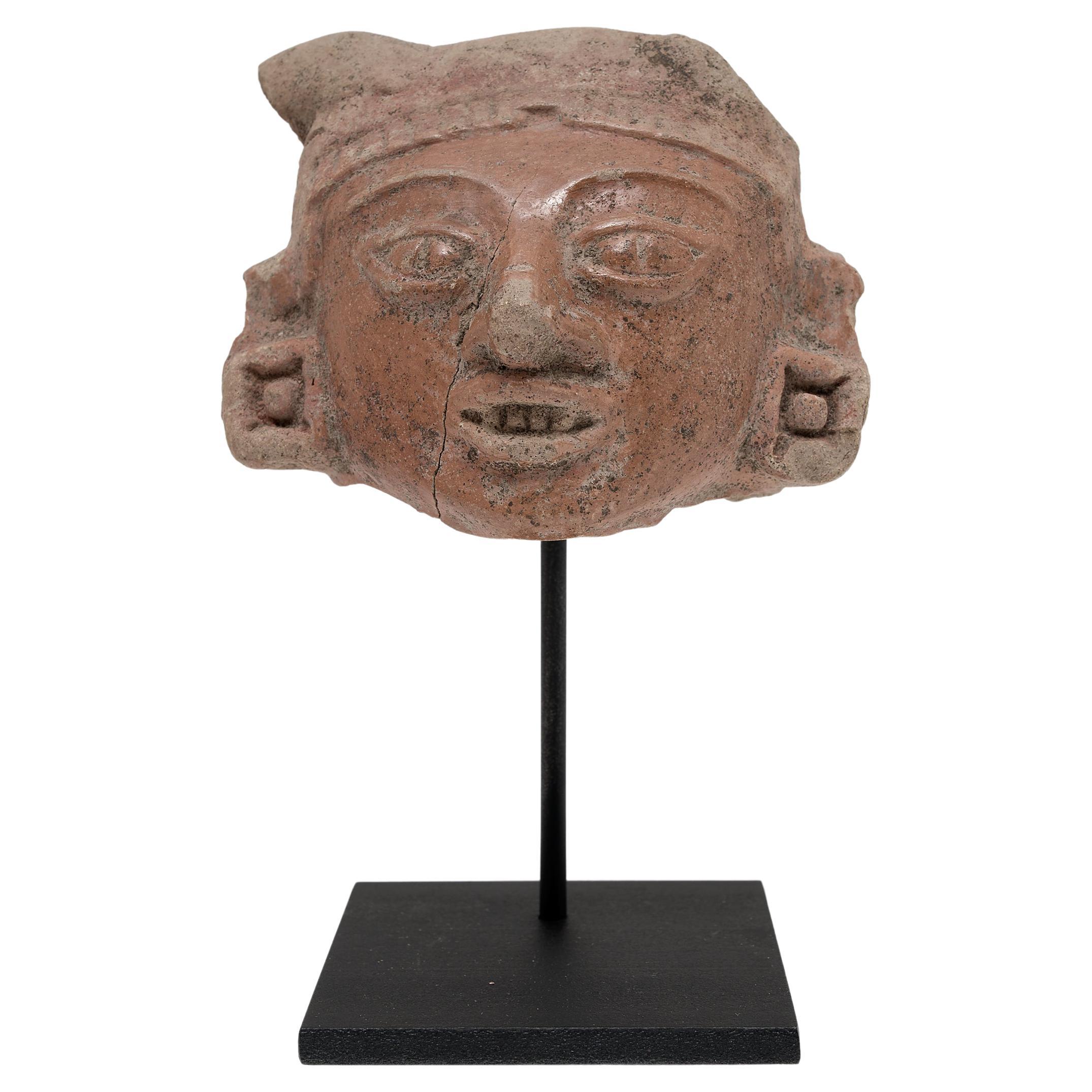 Teotihuacan Ceramic Head Fragment For Sale