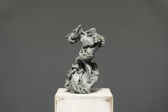 Marcin Rusak, "Tephra Sculpture 001", Fiori veri, Zinco (lucidato), in stock