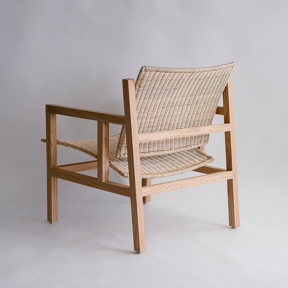 North American Tepozteco Lounge Chair, Oak For Sale