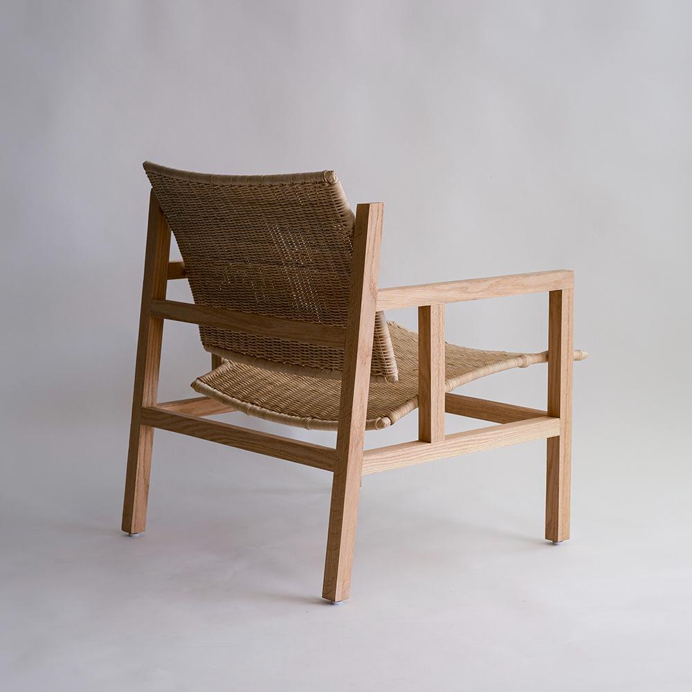 Wicker Tepozteco Lounge Chair, Oak For Sale