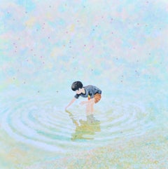 Japanese Contemporary Art by Teppei Ikehila - Boy Collecting Dreams