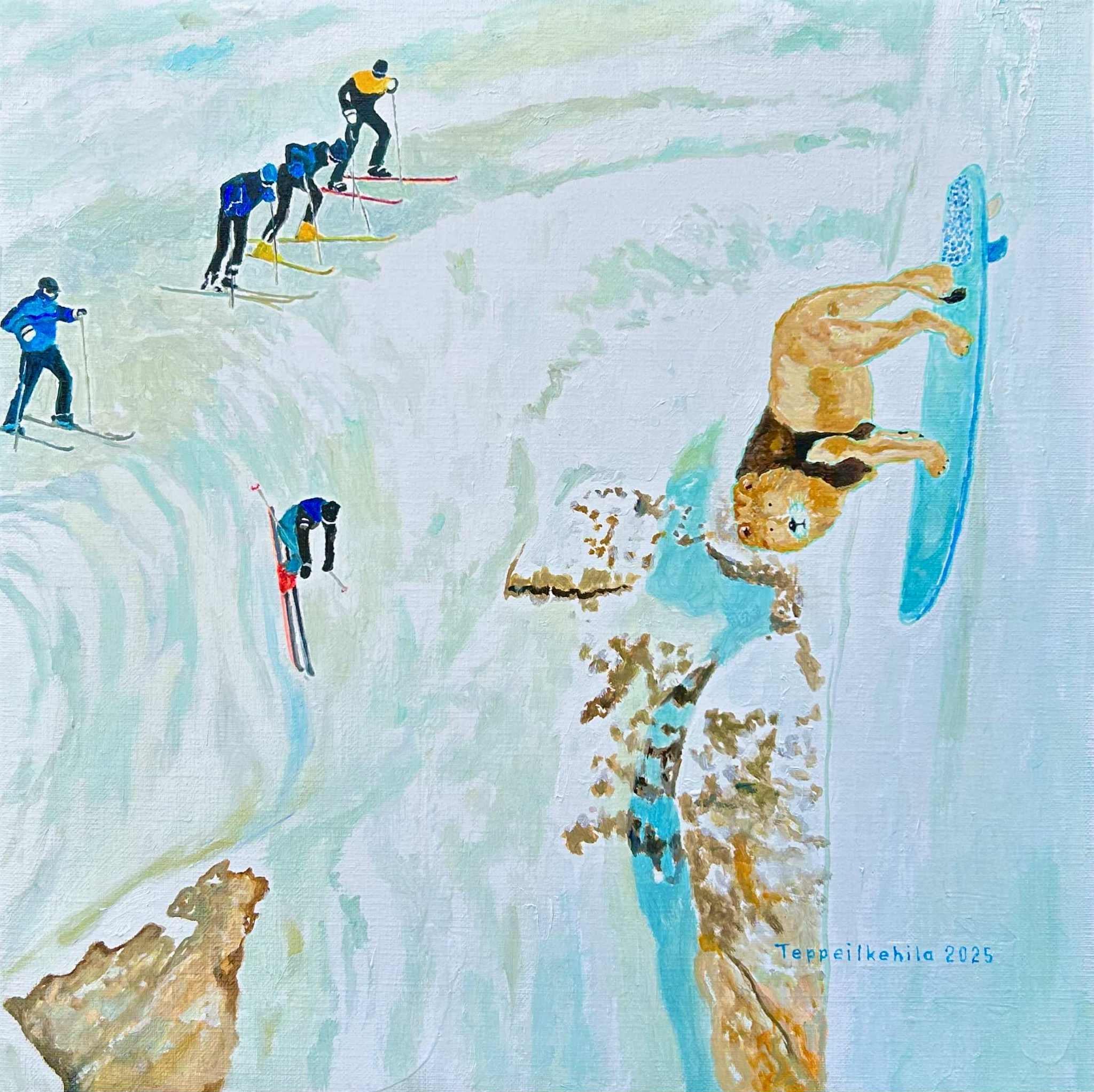 Oil on canvas

Teppei Ikehila is a Japanese artist born in 1978 who lives & works in Tokyo, Japan. He is graduated from Shimane University in 2001. Since 2000, he has held many private exhibitions at the Shimane Art Museum, Tokyo Opera City Art