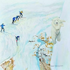 Japanese Contemporary Art by Teppei Ikehila - Courage on the Slopes１