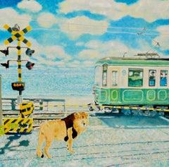 Japanese Contemporary Art by Teppei Ikehila - Modern Borrowed Scenery Commute