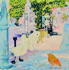 Japanese Contemporary Art by Teppei Ikehila - Modern Borrowed Scenery Shibuya