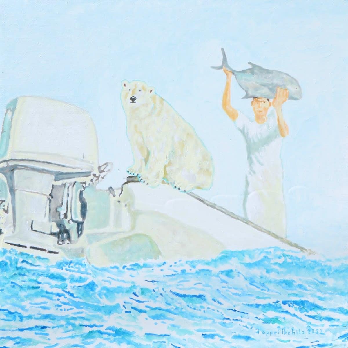 Oil on canvas

Teppei Ikehila is a Japanese artist born in 1978 who lives &amp; works in Tokyo, Japan. He is graduated from Shimane University in 2001. Since 2000, he has held many private exhibitions at the Shimane Art Museum, Tokyo Opera City Art