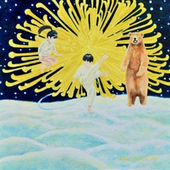 Japanese Contemporary Art by Teppei Ikehila - The Bear Wants you to Stop Fight
