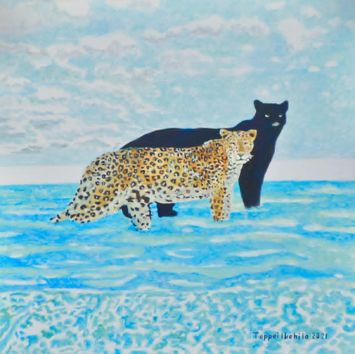 Japanese Contemporary Art by Teppei Ikehila - The Blue Sky is Wonderful