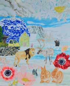 Japanese Contemporary Art by Teppei Ikehila - The Lion Returns