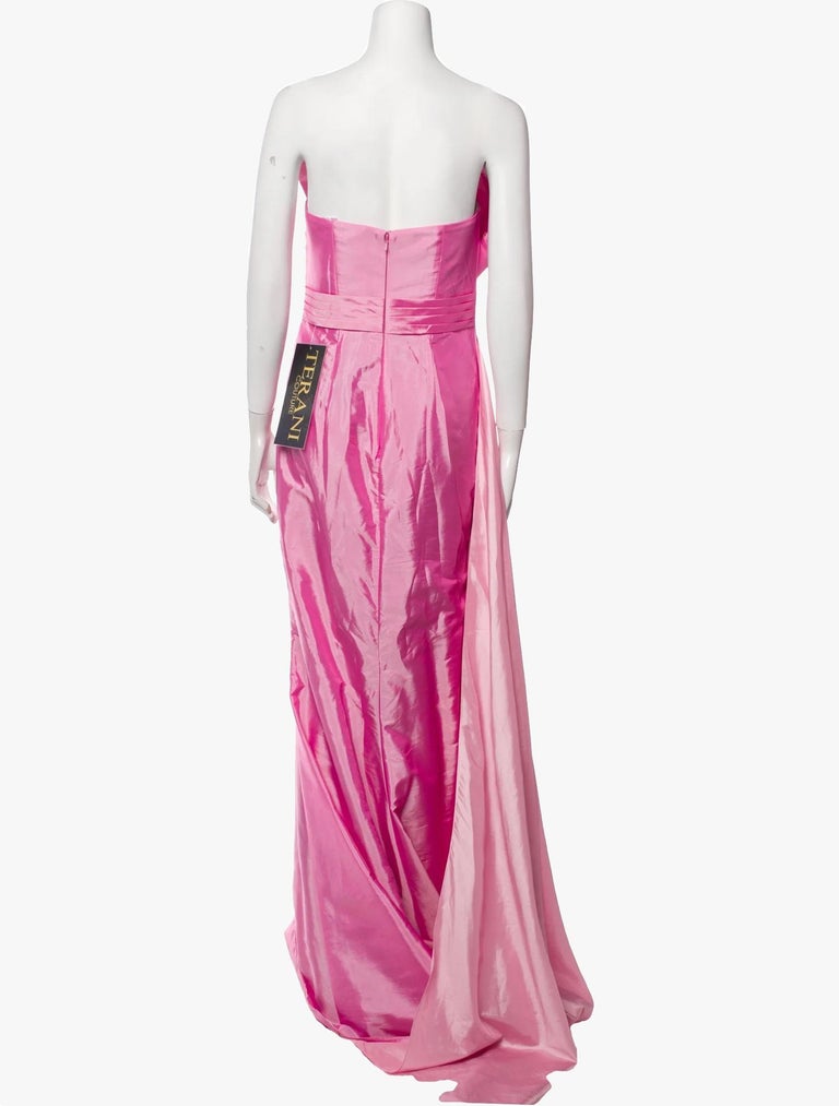 Terani Couture evening pink dress For Sale at 1stDibs Terani Couture evening pink dress For Sale at 1stDibs