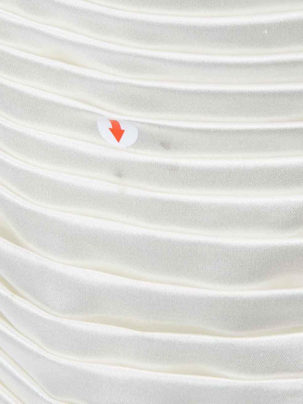 De las mujeres Terani Couture Vestido Mariposa Blanco Adornado Talla S en venta